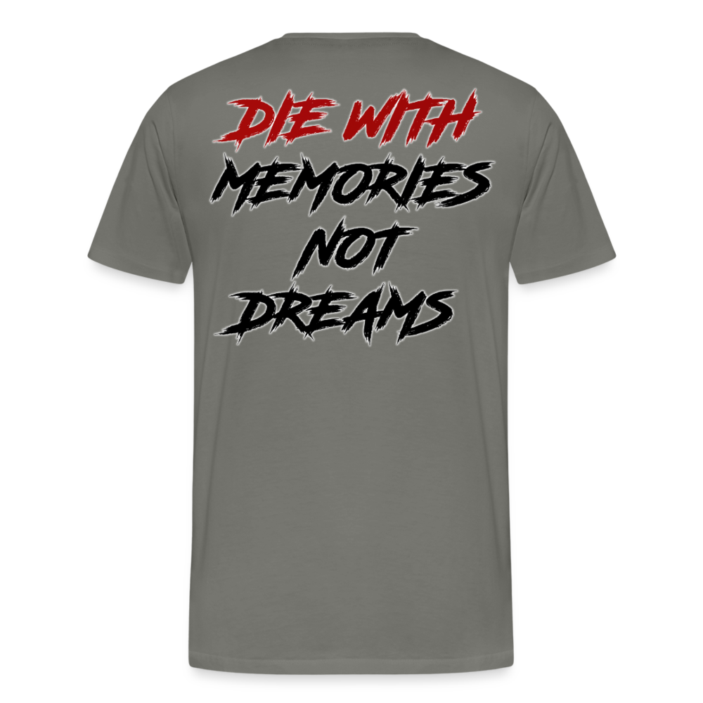 GYM Shirt Sport T-Shirt Men Herren Fitness Sportswear Unisex Streetwear - Asphalt