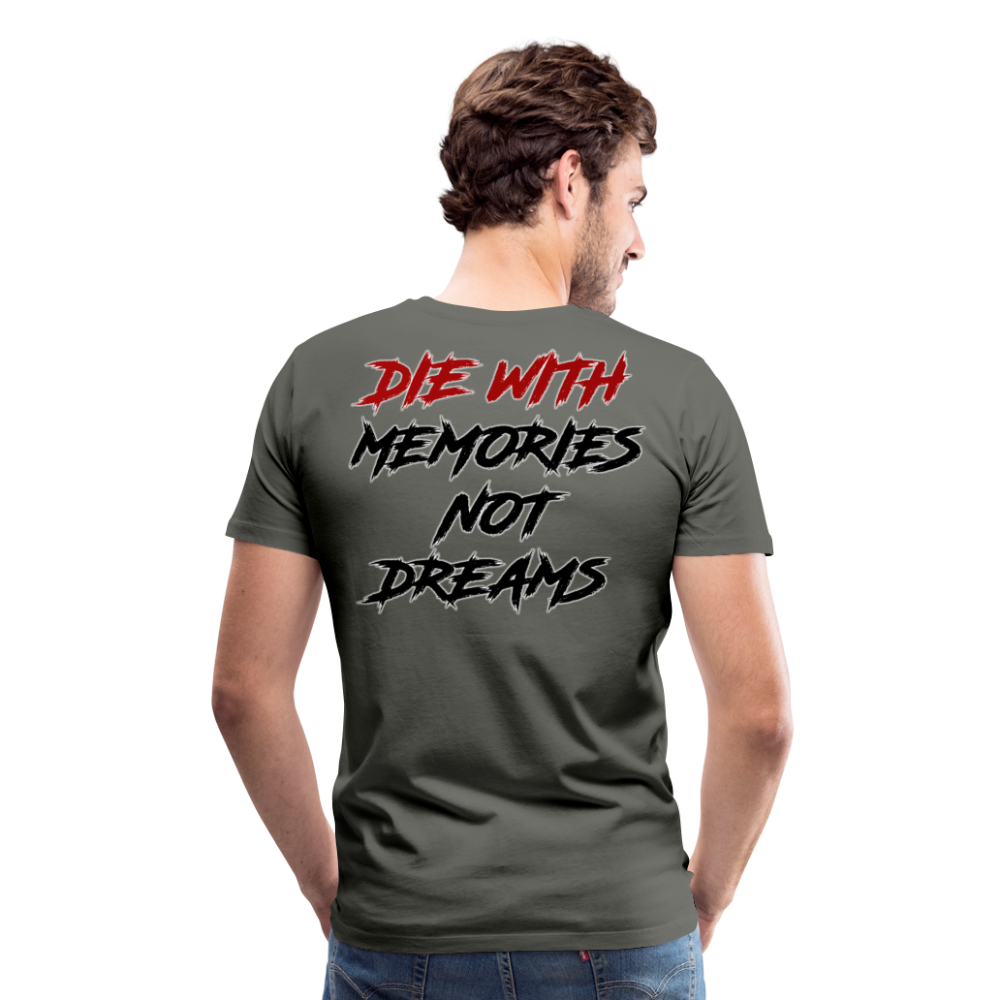GYM Shirt Sport T-Shirt Men Herren Fitness Sportswear Unisex Streetwear - Asphalt