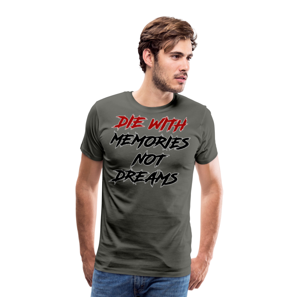 GYM Shirt Sport T-Shirt Men Herren Fitness Sportswear Unisex Streetwear - Asphalt