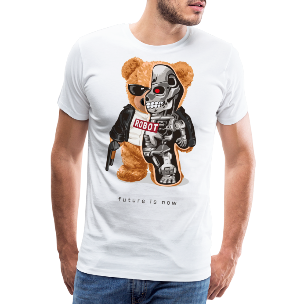 Männer Fashion 3D T-Shirt Rundhals Unisex Sommer Streetwear - weiß