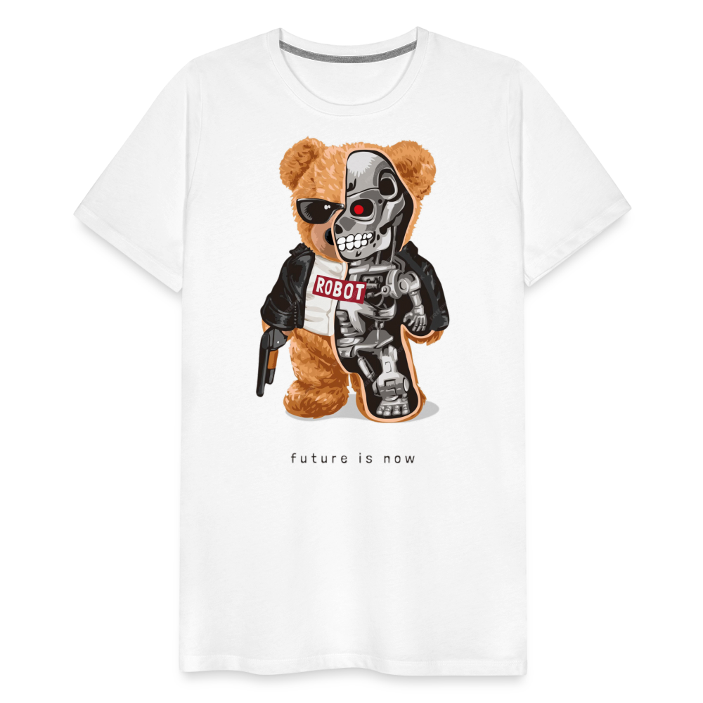 Männer Fashion 3D T-Shirt Rundhals Unisex Sommer Streetwear - weiß