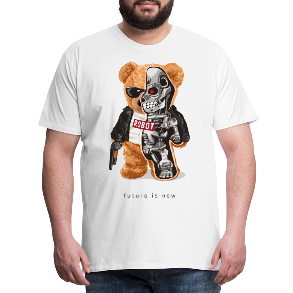 Männer Fashion 3D T-Shirt Rundhals Unisex Sommer Streetwear - weiß