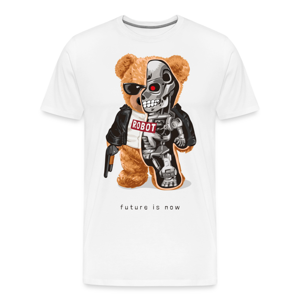 Männer Fashion 3D T-Shirt Rundhals Unisex Sommer Streetwear - weiß