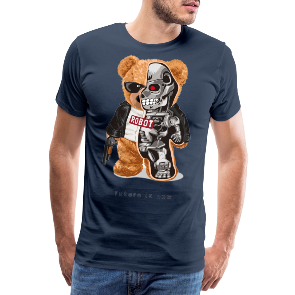 Männer Fashion 3D T-Shirt Rundhals Unisex Sommer Streetwear - Navy