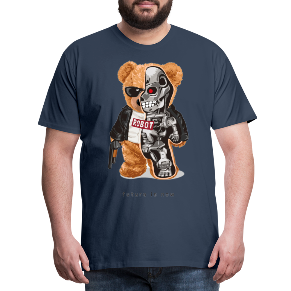 Männer Fashion 3D T-Shirt Rundhals Unisex Sommer Streetwear - Navy
