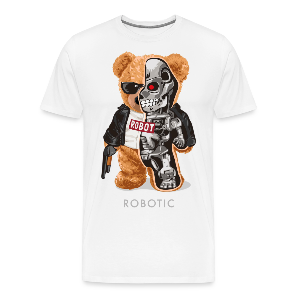 Männer Fashion 3D T-Shirt Rundhals Unisex Sommer Streetwear - weiß