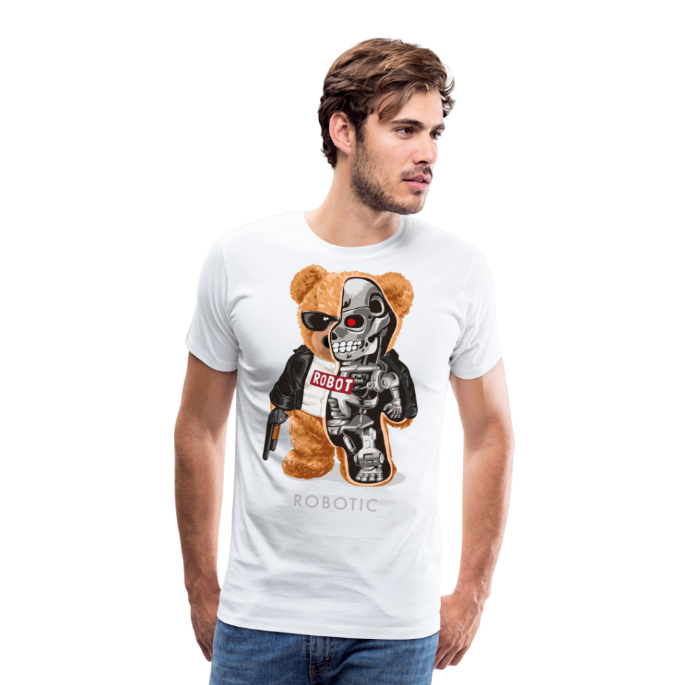 Männer Fashion 3D T-Shirt Rundhals Unisex Sommer Streetwear - weiß