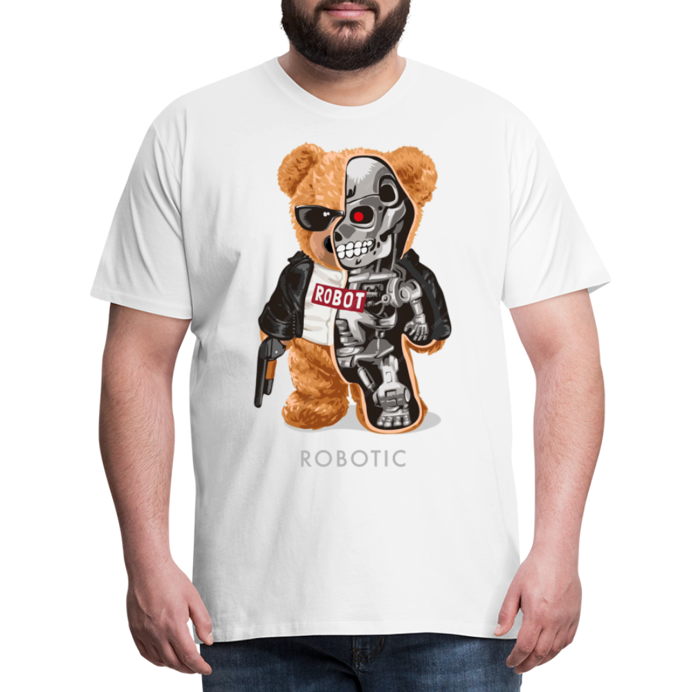 Männer Fashion 3D T-Shirt Rundhals Unisex Sommer Streetwear - weiß