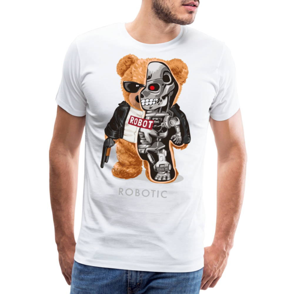 Männer Fashion 3D T-Shirt Rundhals Unisex Sommer Streetwear - weiß