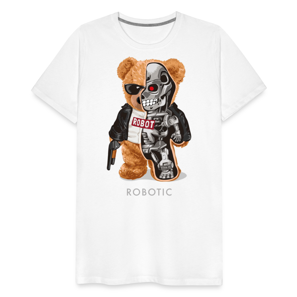 Männer Fashion 3D T-Shirt Rundhals Unisex Sommer Streetwear - weiß