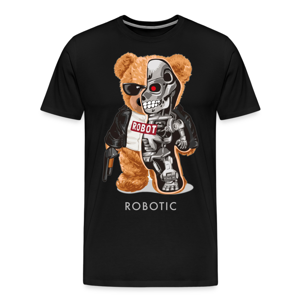 Männer Fashion 3D T-Shirt Rundhals Unisex Sommer Streetwear - Schwarz