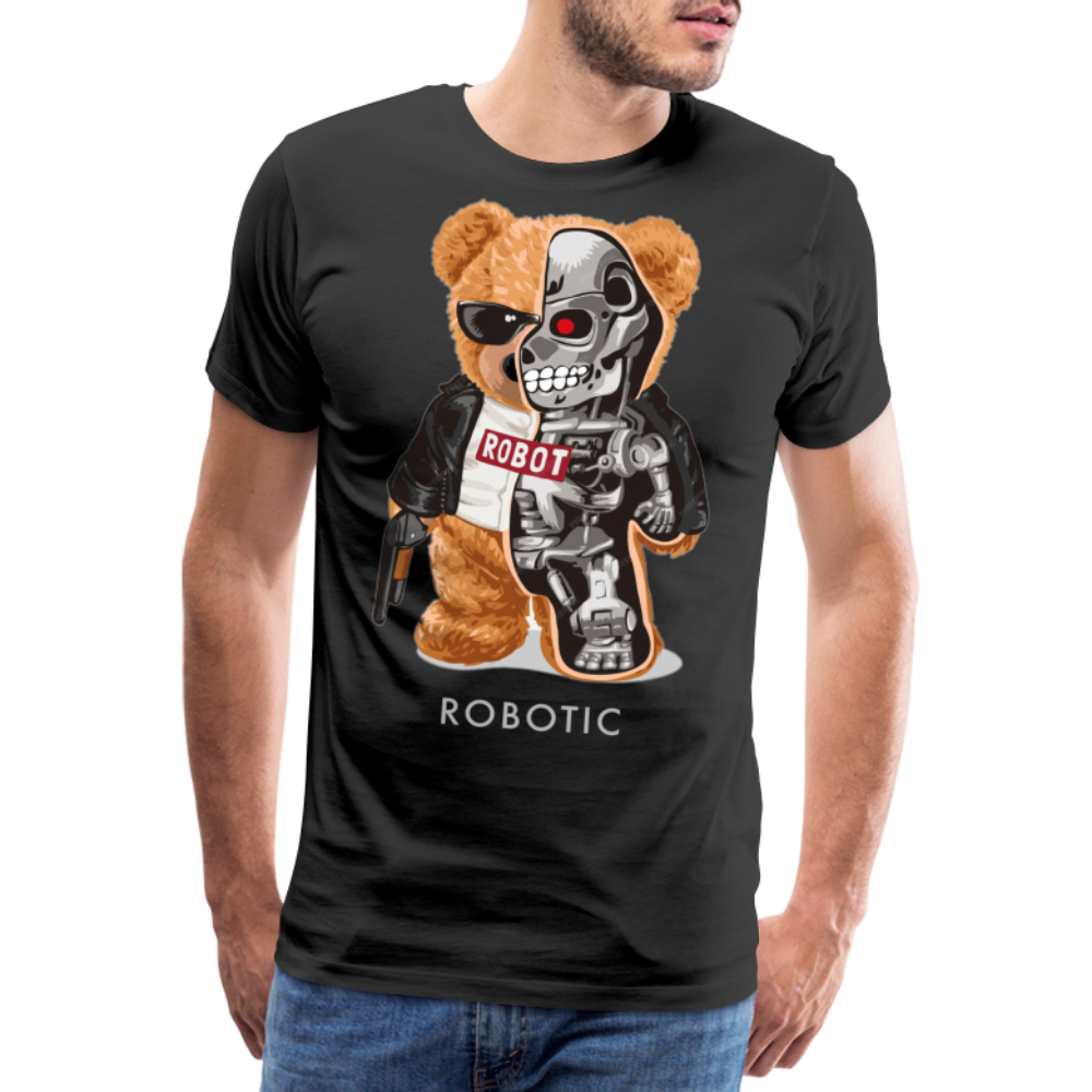 Männer Fashion 3D T-Shirt Rundhals Unisex Sommer Streetwear - Schwarz