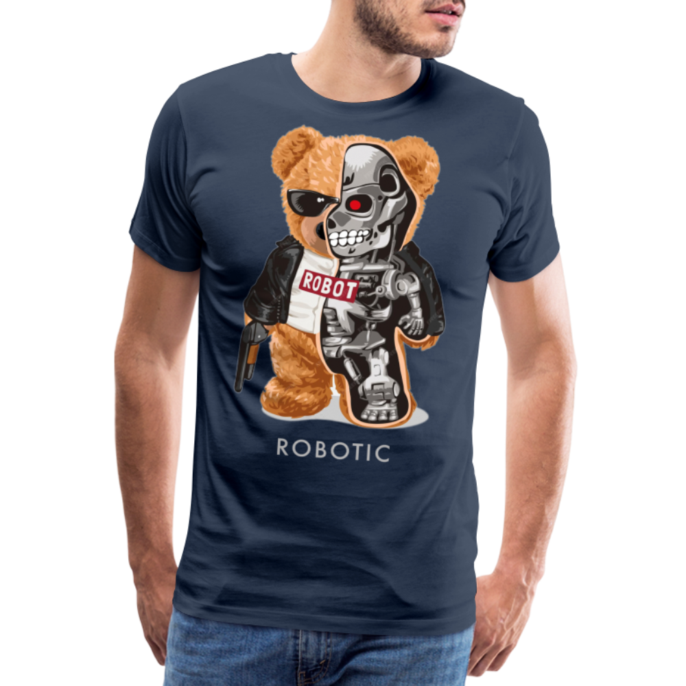 Männer Fashion 3D T-Shirt Rundhals Unisex Sommer Streetwear - Navy