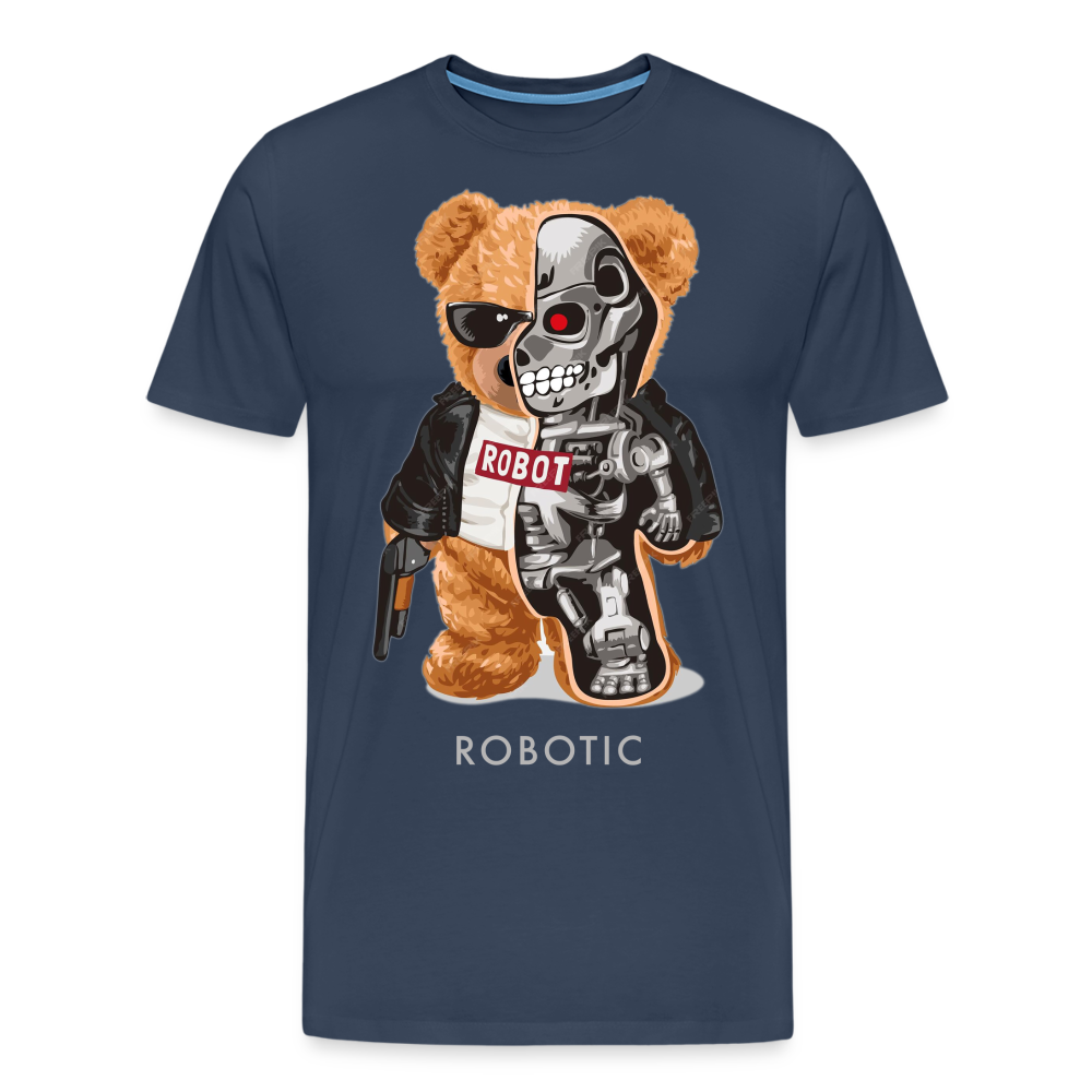 Männer Fashion 3D T-Shirt Rundhals Unisex Sommer Streetwear - Navy