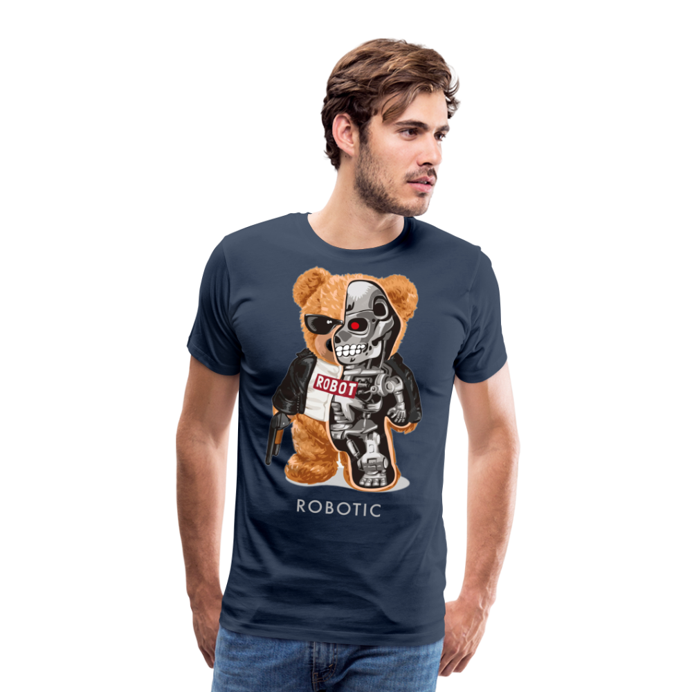 Männer Fashion 3D T-Shirt Rundhals Unisex Sommer Streetwear - Navy