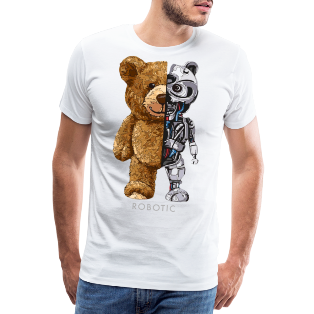 Männer Fashion 3D T-Shirt Rundhals Unisex Sommer Streetwear - weiß