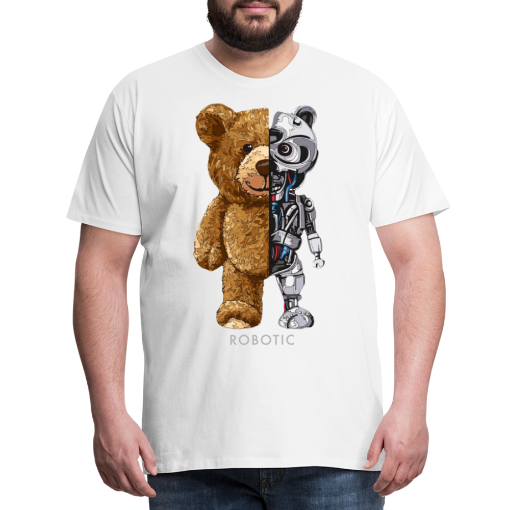Männer Fashion 3D T-Shirt Rundhals Unisex Sommer Streetwear - weiß