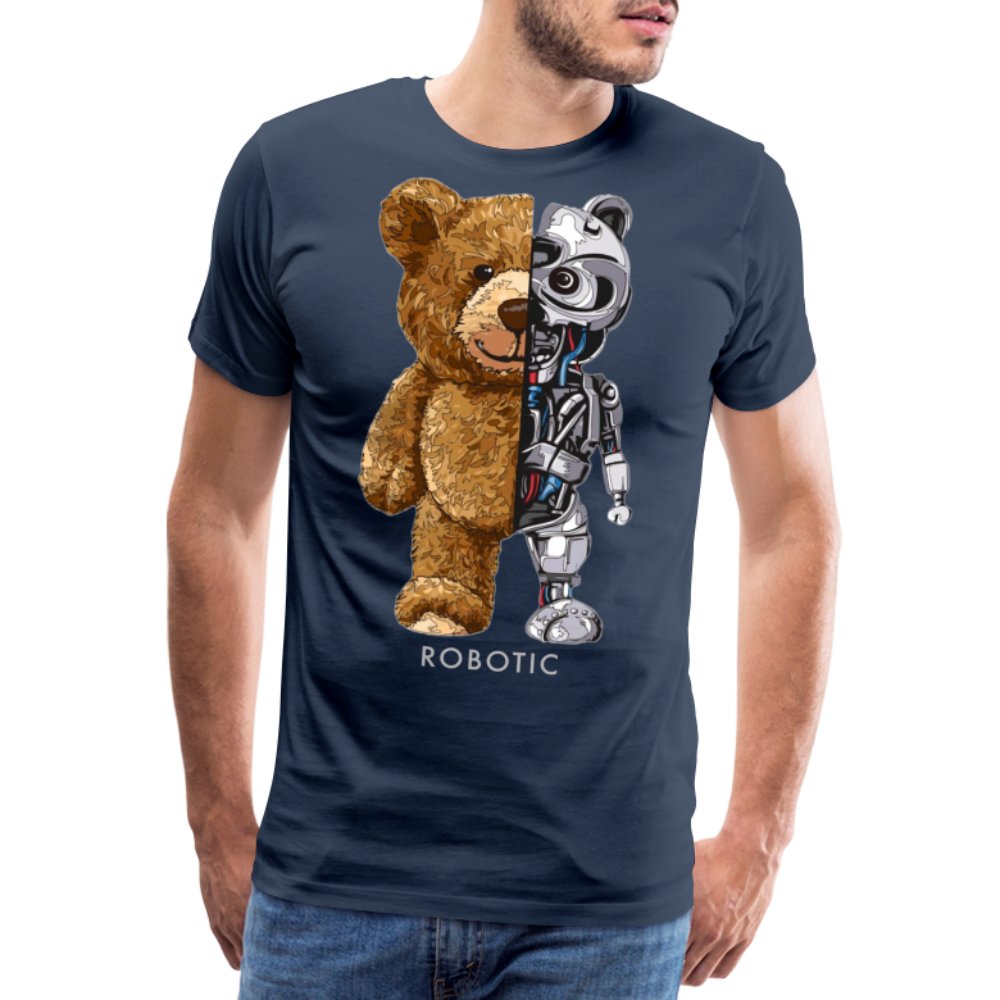 Männer Fashion 3D T-Shirt Rundhals Unisex Sommer Streetwear - Navy