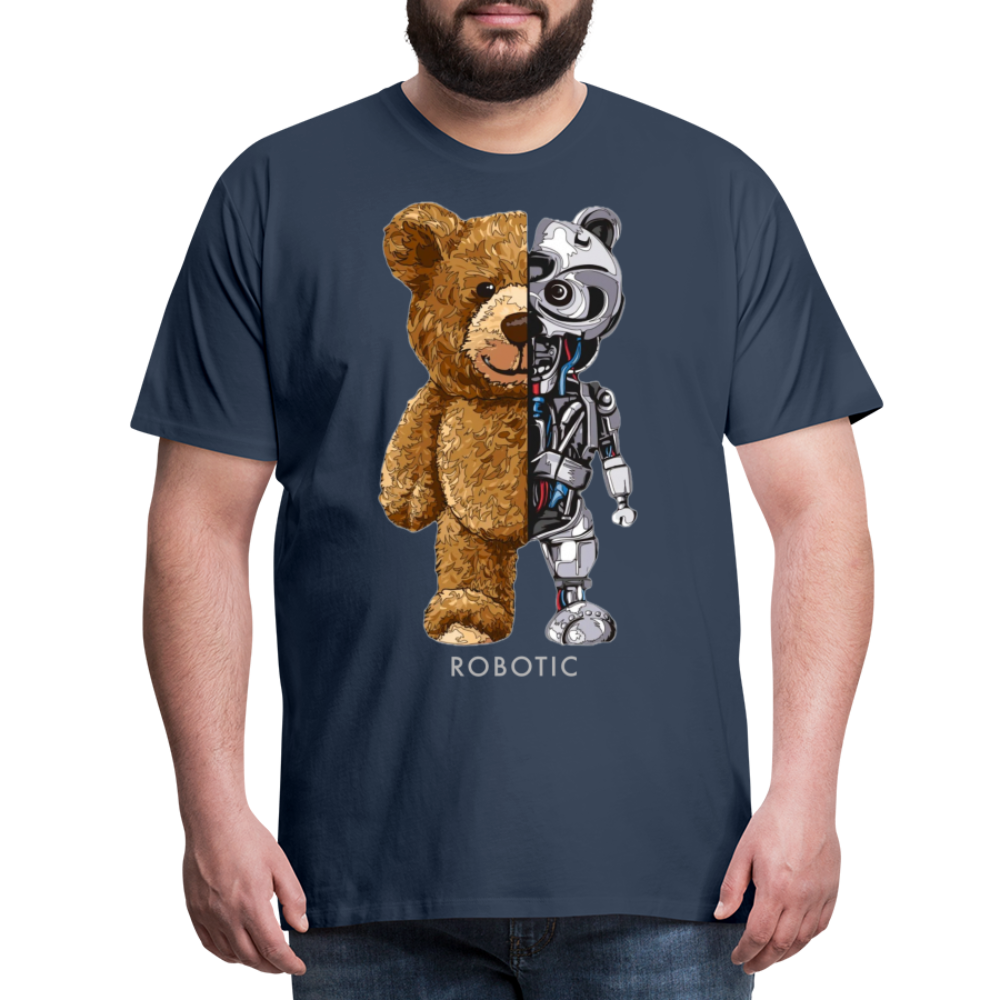 Männer Fashion 3D T-Shirt Rundhals Unisex Sommer Streetwear - Navy