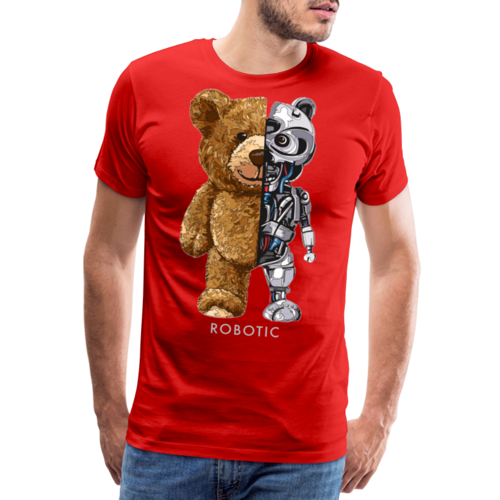 Männer Fashion 3D T-Shirt Rundhals Unisex Sommer Streetwear - Rot