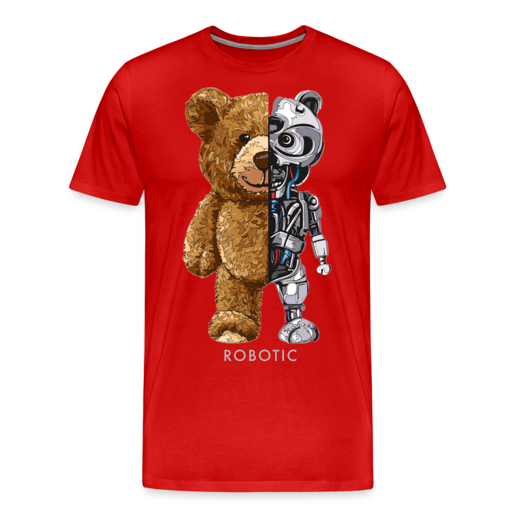 Männer Fashion 3D T-Shirt Rundhals Unisex Sommer Streetwear - Rot