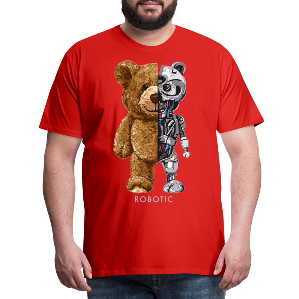 Männer Fashion 3D T-Shirt Rundhals Unisex Sommer Streetwear - Rot