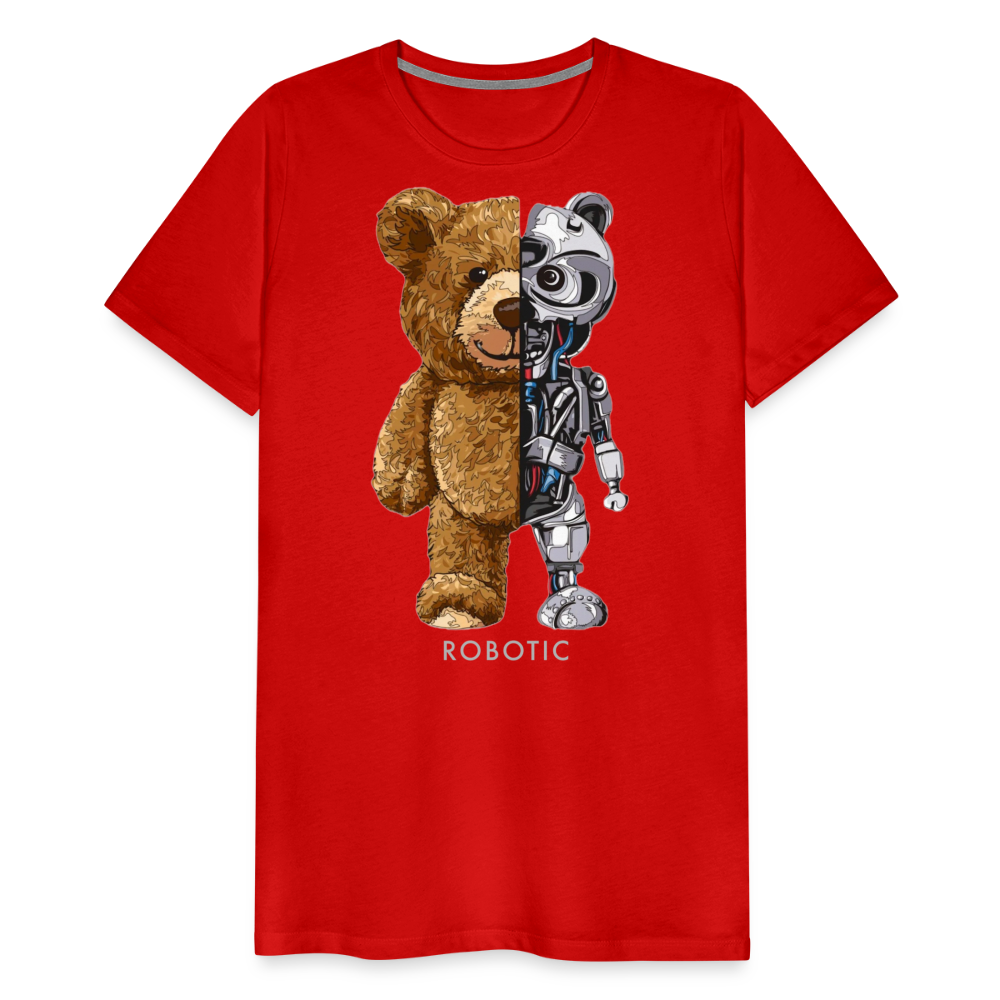 Männer Fashion 3D T-Shirt Rundhals Unisex Sommer Streetwear - Rot
