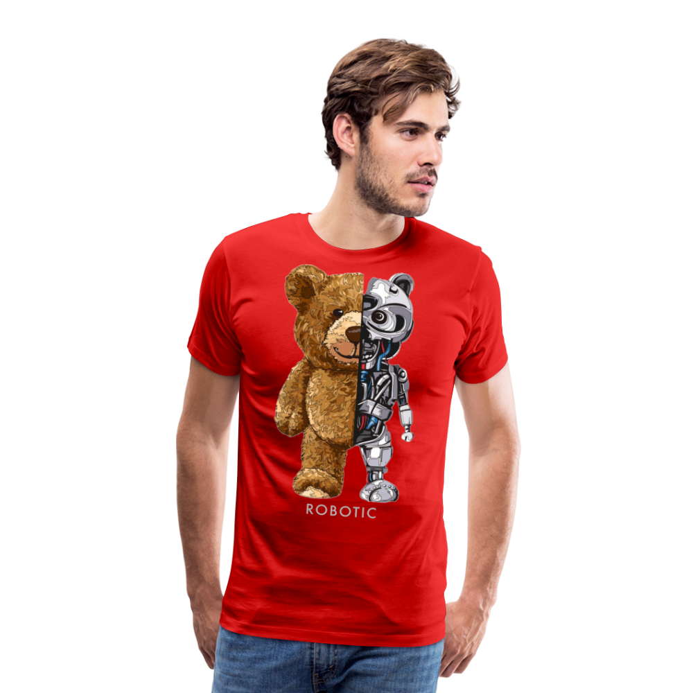 Männer Fashion 3D T-Shirt Rundhals Unisex Sommer Streetwear - Rot