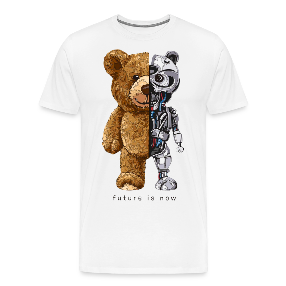 Männer Fashion 3D T-Shirt Rundhals Unisex Sommer Streetwear - weiß