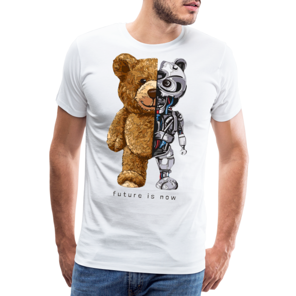 Männer Fashion 3D T-Shirt Rundhals Unisex Sommer Streetwear - weiß