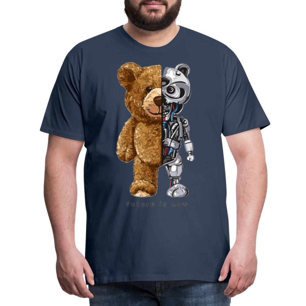 Männer Fashion 3D T-Shirt Rundhals Unisex Sommer Streetwear - Navy