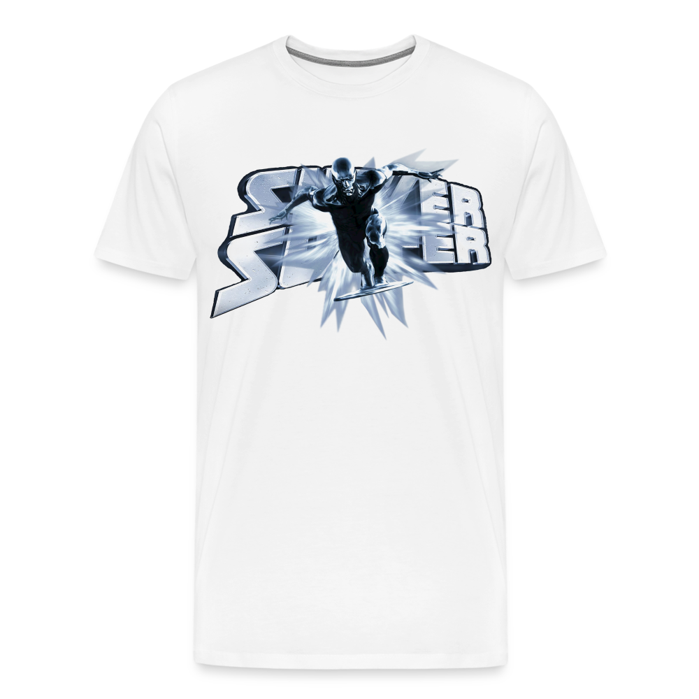 Männer Fashion Superheld T-Shirt Rundhals Unisex Sommer Streetwear 100% Baumwolle - weiß