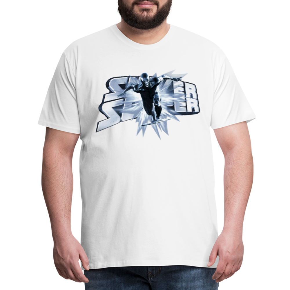 Männer Fashion Superheld T-Shirt Rundhals Unisex Sommer Streetwear 100% Baumwolle - weiß