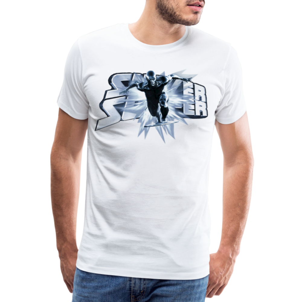Männer Fashion Superheld T-Shirt Rundhals Unisex Sommer Streetwear 100% Baumwolle - weiß