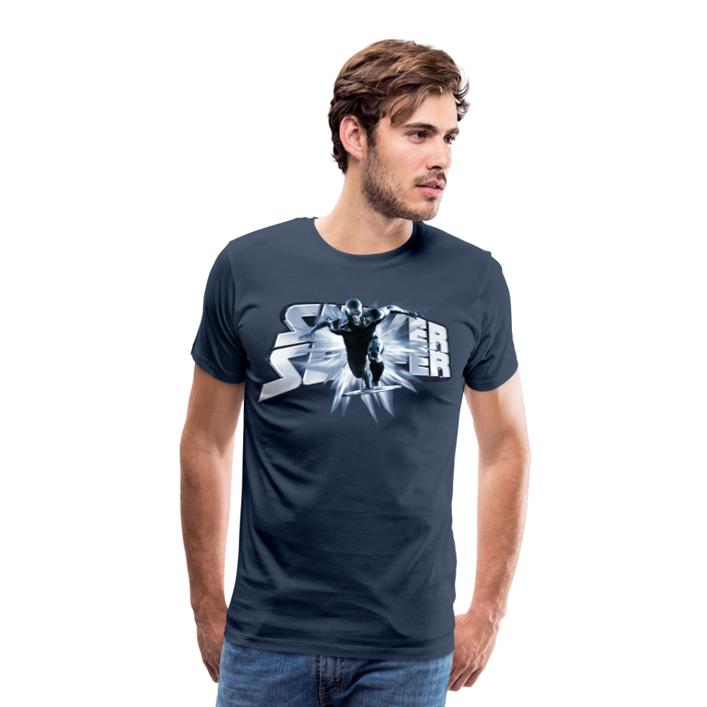 Männer Fashion Superheld T-Shirt Rundhals Unisex Sommer Streetwear 100% Baumwolle - Navy