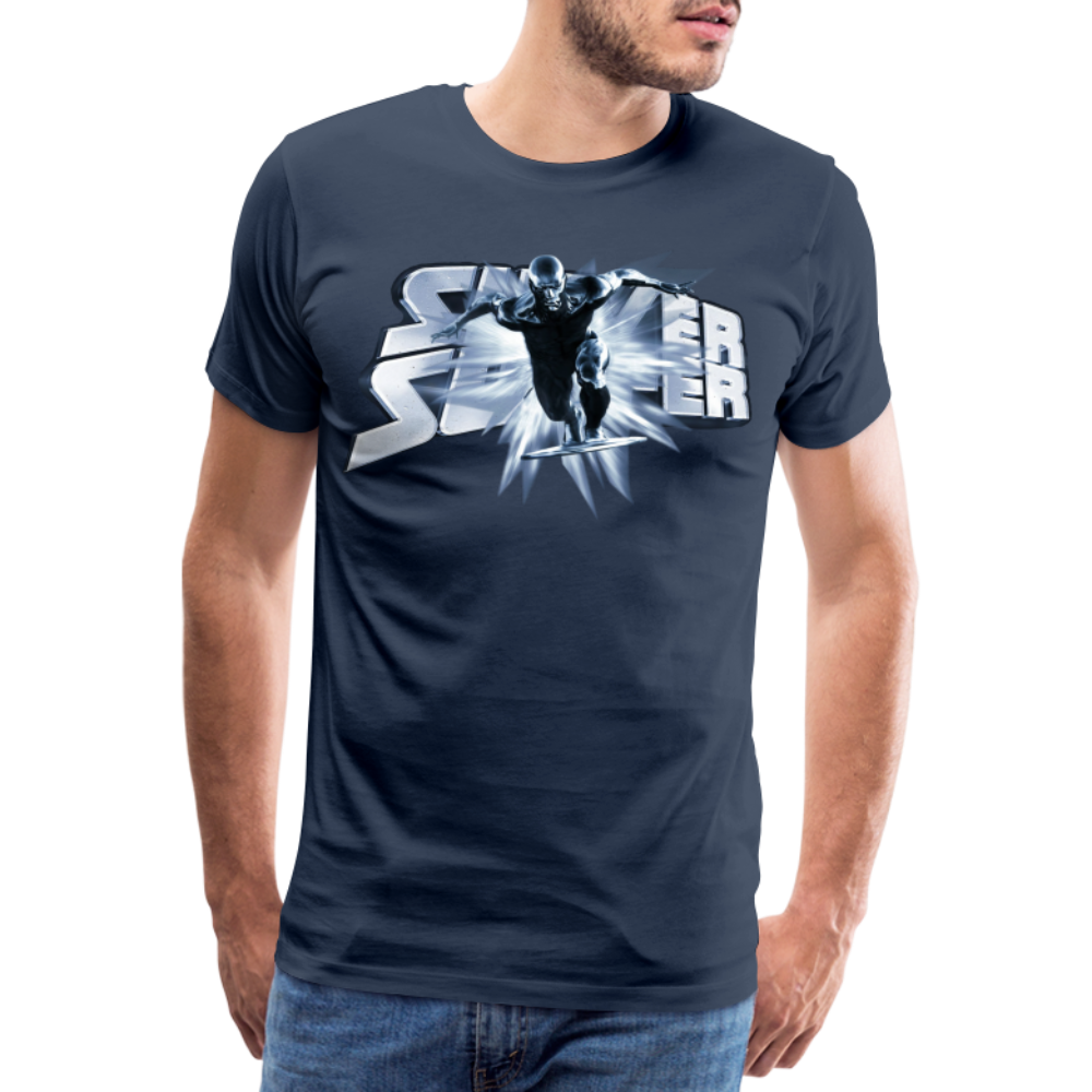 Männer Fashion Superheld T-Shirt Rundhals Unisex Sommer Streetwear 100% Baumwolle - Navy