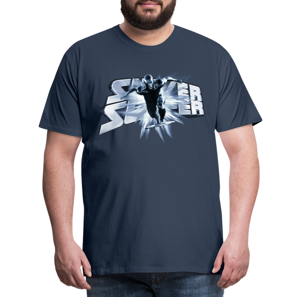 Männer Fashion Superheld T-Shirt Rundhals Unisex Sommer Streetwear 100% Baumwolle - Navy