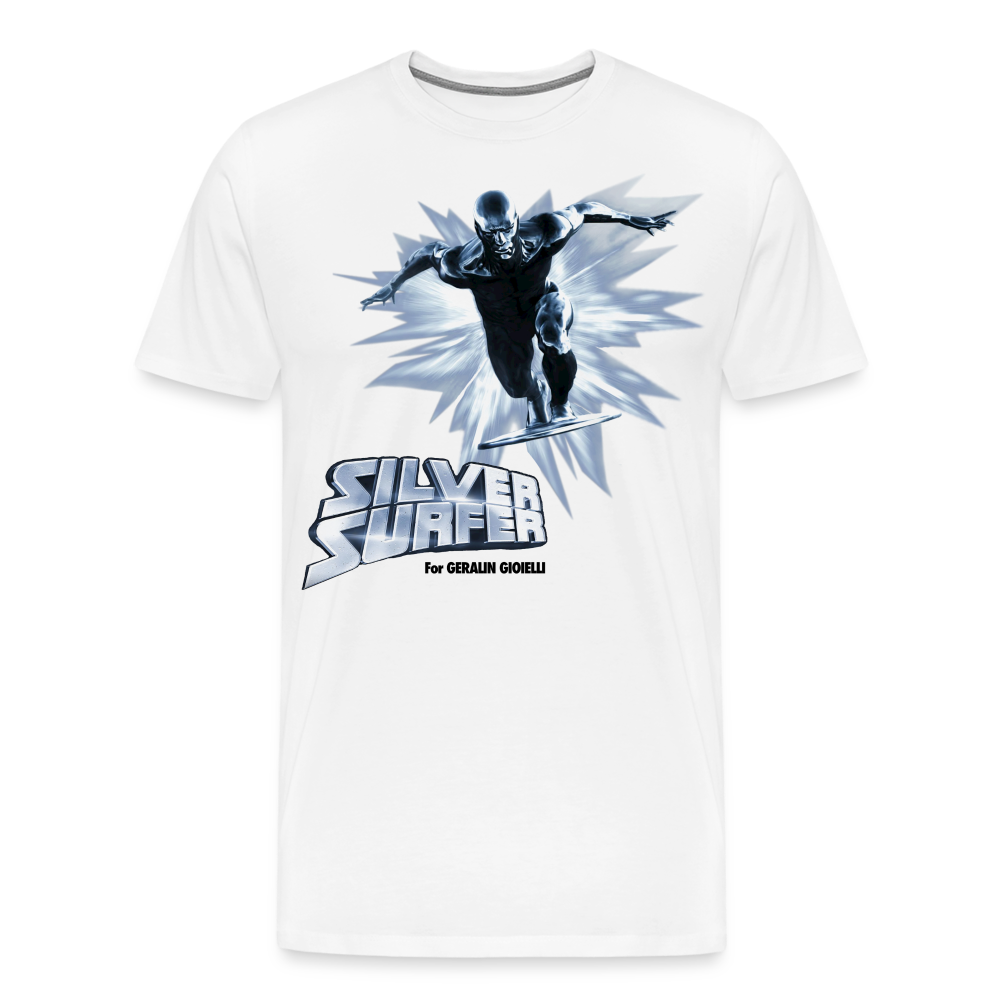 Männer Fashion Superheld T-Shirt Rundhals Unisex Sommer Streetwear 100% Baumwolle - weiß