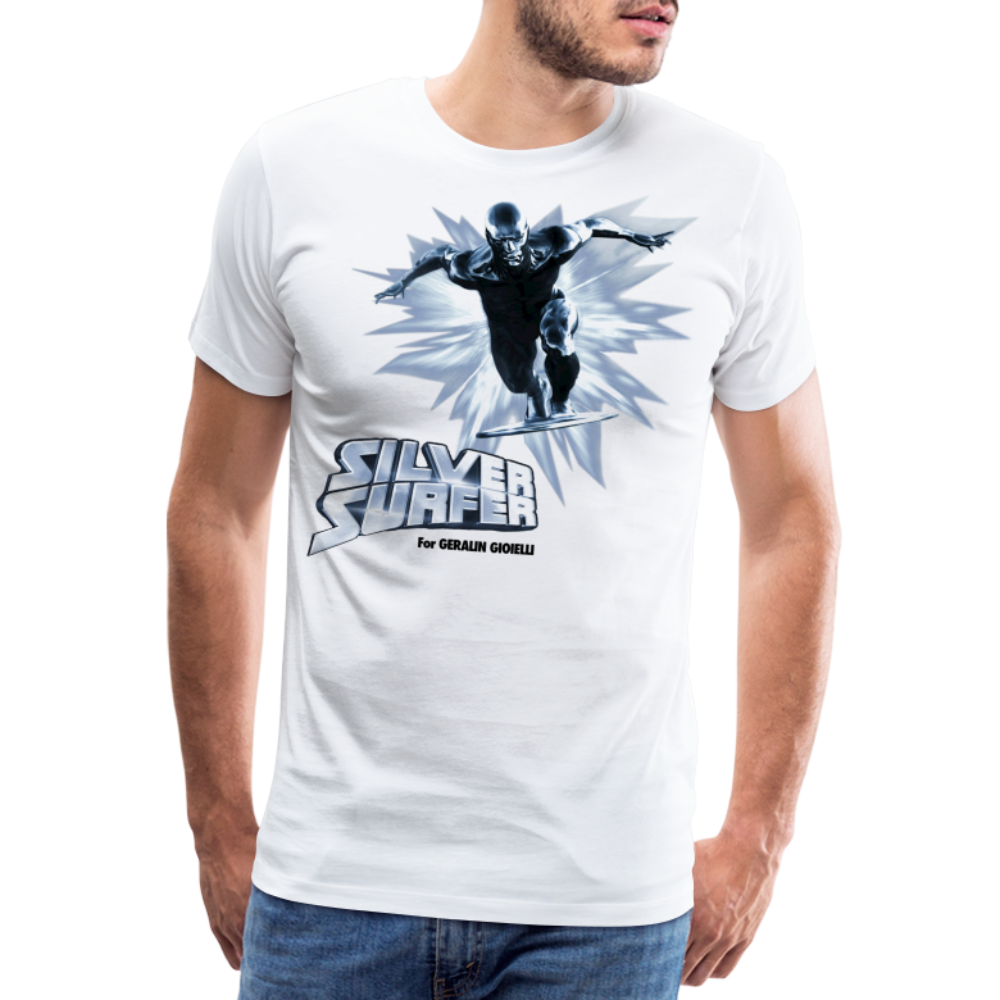 Männer Fashion Superheld T-Shirt Rundhals Unisex Sommer Streetwear 100% Baumwolle - weiß