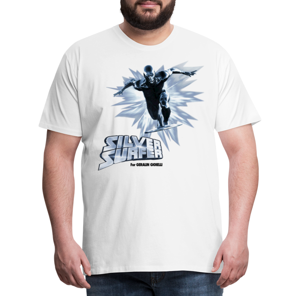 Männer Fashion Superheld T-Shirt Rundhals Unisex Sommer Streetwear 100% Baumwolle - weiß