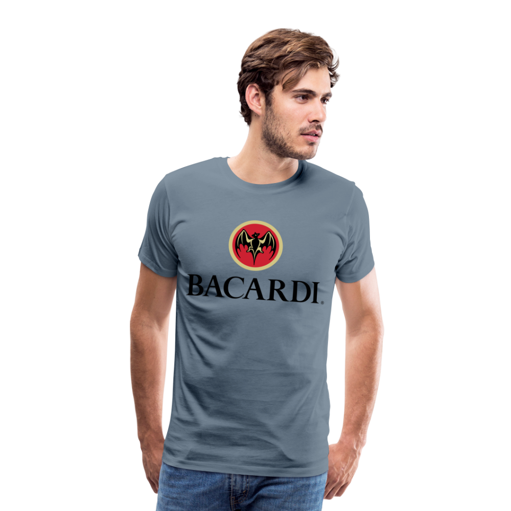 Fashion Herren T-Shirt Rundhals Unisex Sommer 100% Baumwolle Streetwear Männer - Blaugrau