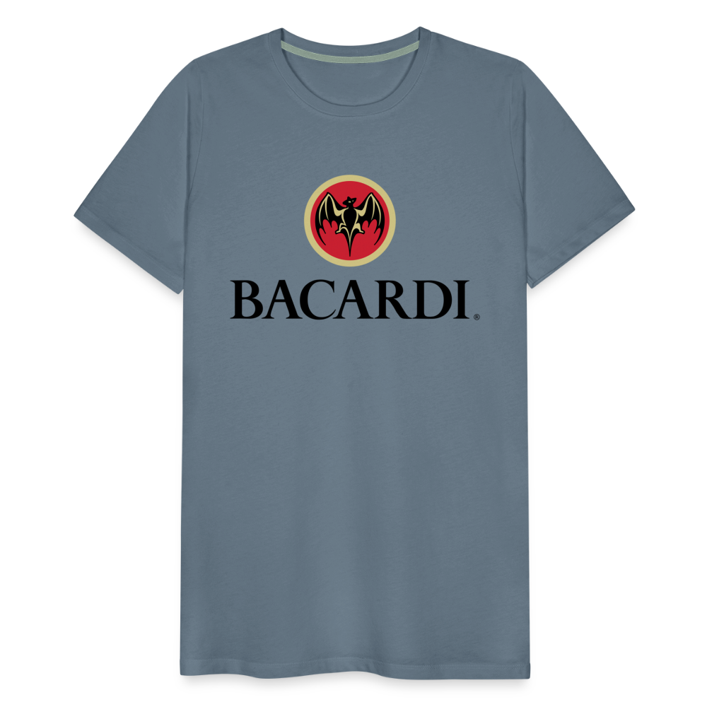 Fashion Herren T-Shirt Rundhals Unisex Sommer 100% Baumwolle Streetwear Männer - Blaugrau