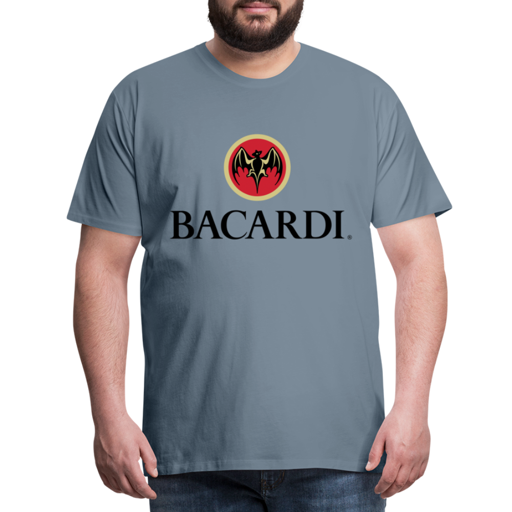 Fashion Herren T-Shirt Rundhals Unisex Sommer 100% Baumwolle Streetwear Männer - Blaugrau