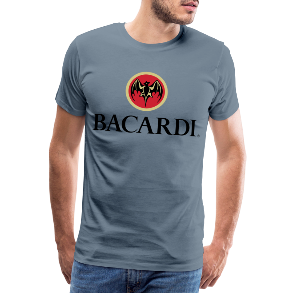 Fashion Herren T-Shirt Rundhals Unisex Sommer 100% Baumwolle Streetwear Männer - Blaugrau
