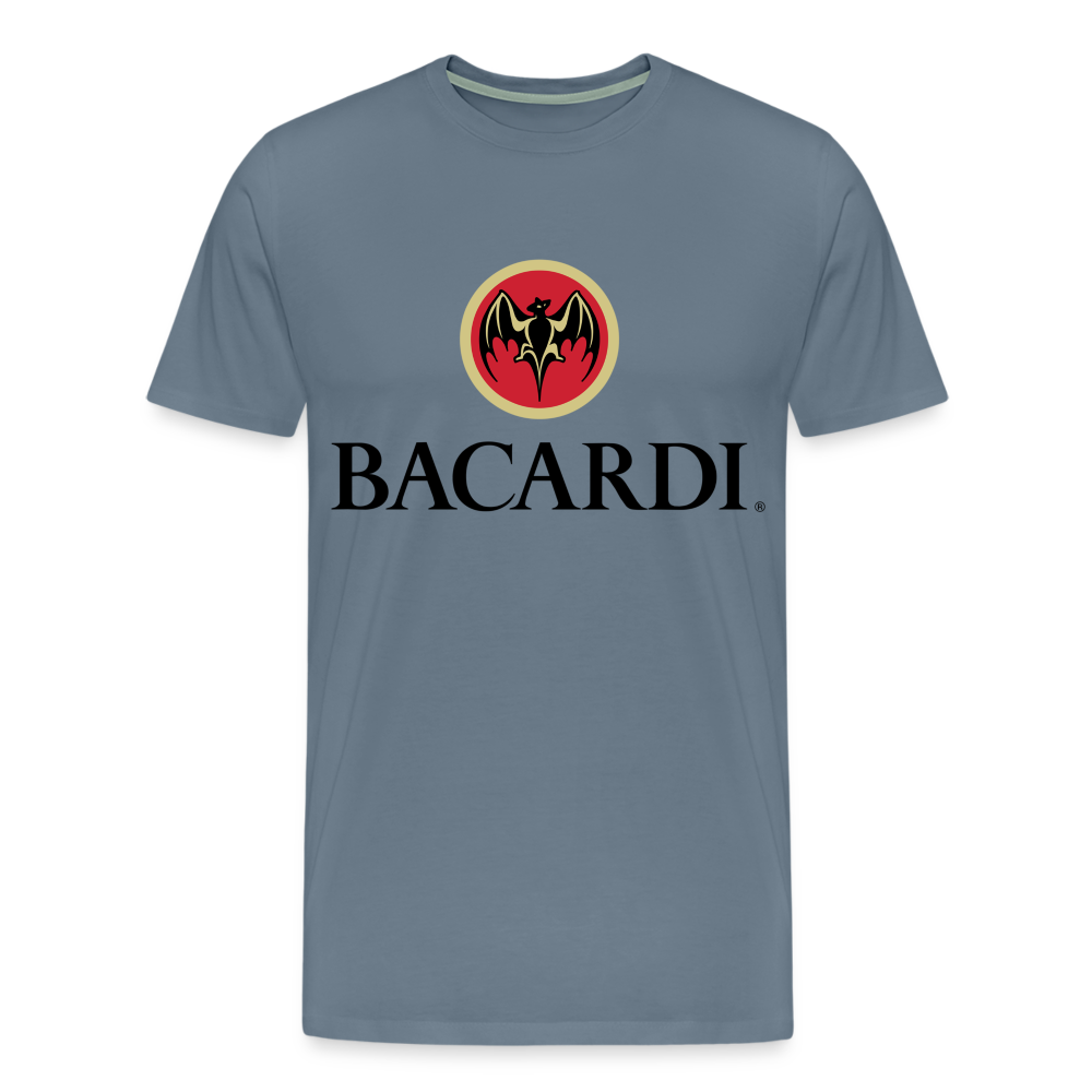 Fashion Herren T-Shirt Rundhals Unisex Sommer 100% Baumwolle Streetwear Männer - Blaugrau