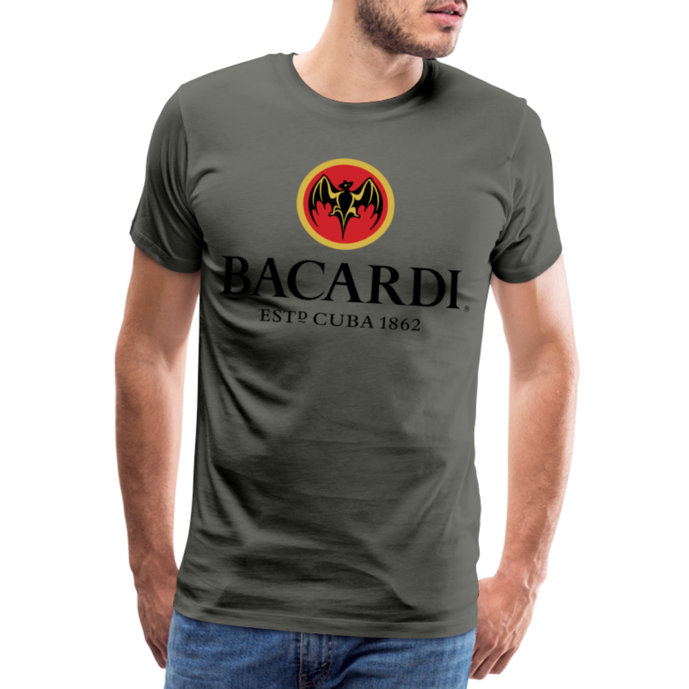 Herren T-Shirt Rundhals Unisex Sommer 100% Baumwolle Streetwear Männer - Asphalt