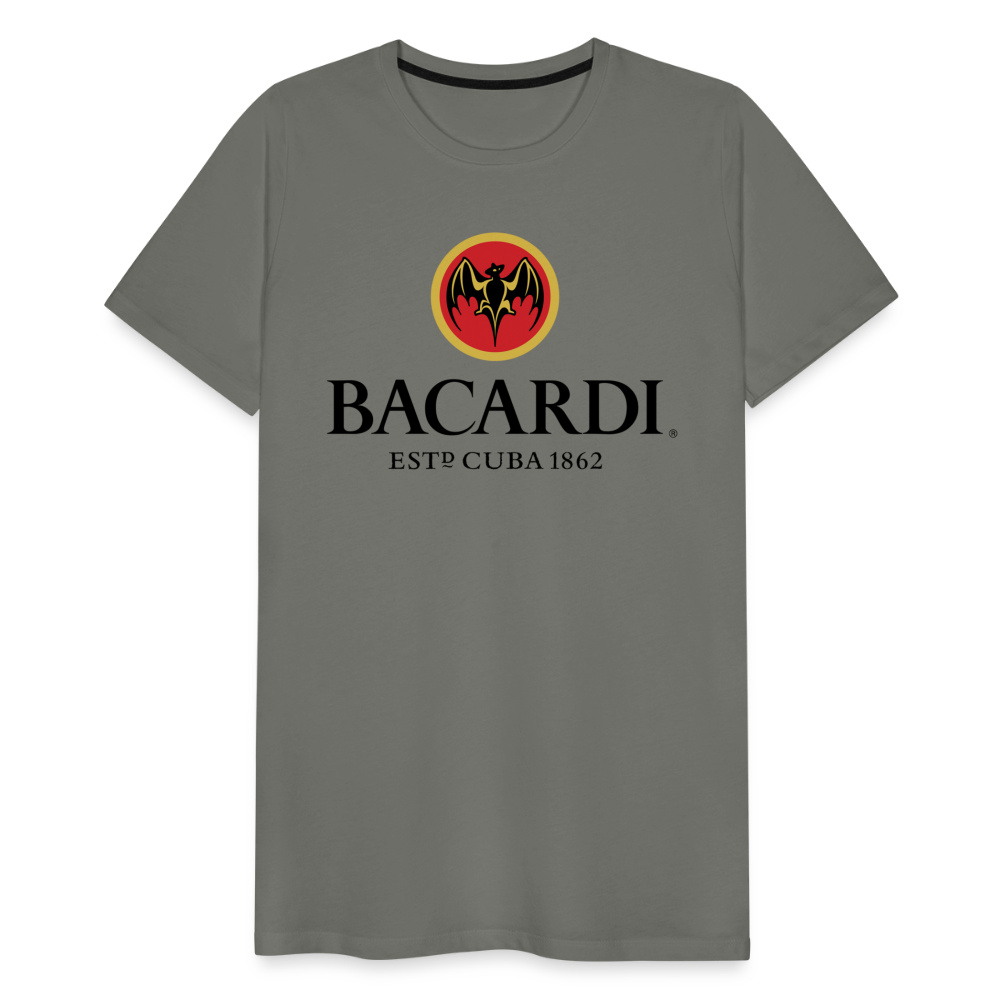 Herren T-Shirt Rundhals Unisex Sommer 100% Baumwolle Streetwear Männer - Asphalt