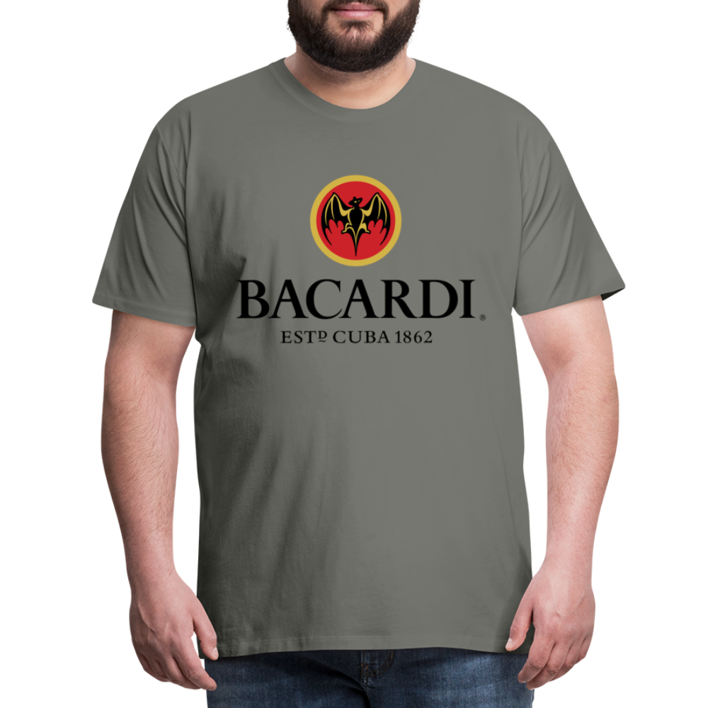 Herren T-Shirt Rundhals Unisex Sommer 100% Baumwolle Streetwear Männer - Asphalt