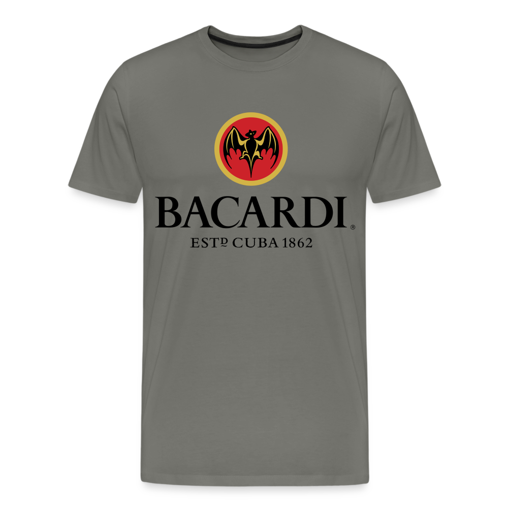 Herren T-Shirt Rundhals Unisex Sommer 100% Baumwolle Streetwear Männer - Asphalt