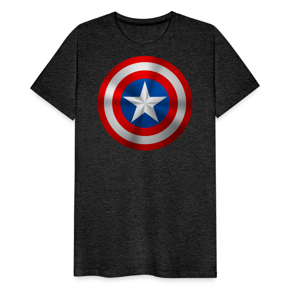 Herren America T-Shirt Rundhals Unisex Sommer Streetwear - Anthrazit